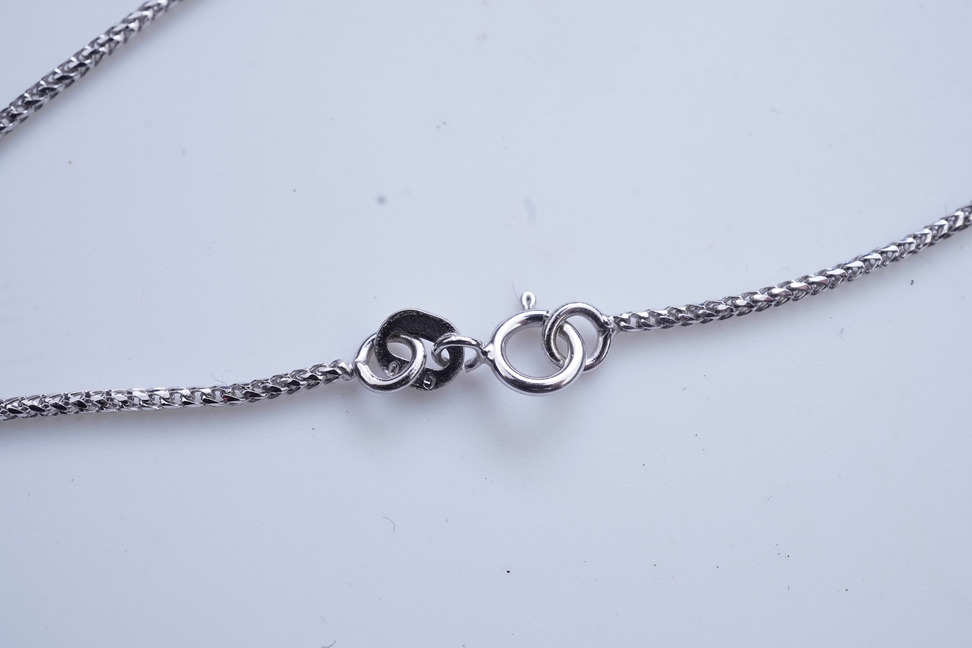 A diamond pendant necklace